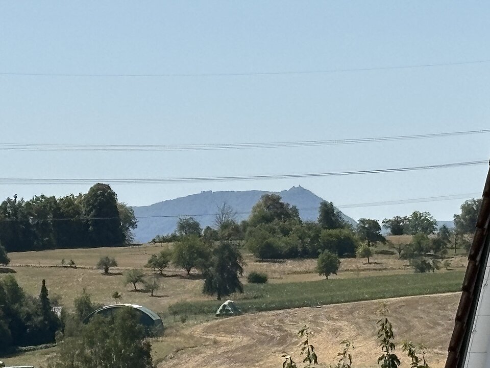 Blick auf die Teck vom Wohnzimmer DG