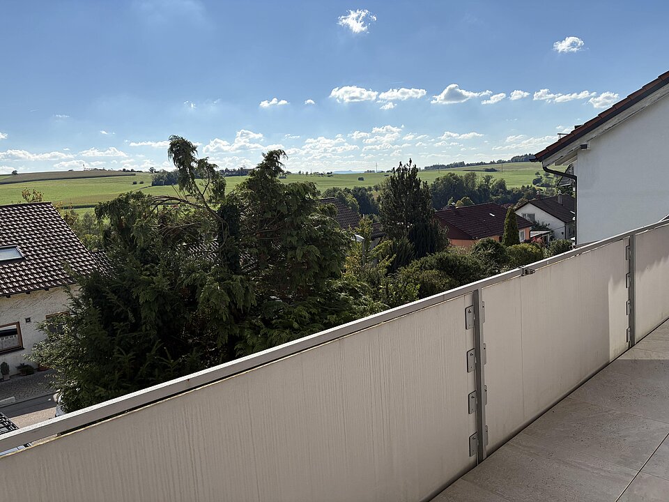 Blick vom Balkon