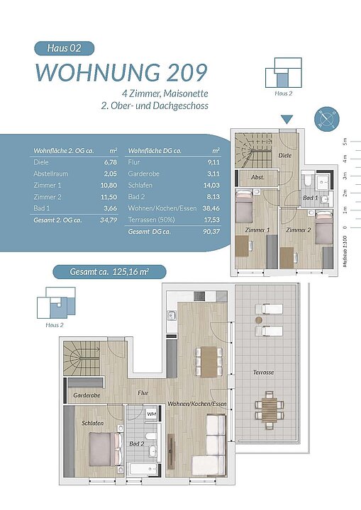 Grundriss ETW 209