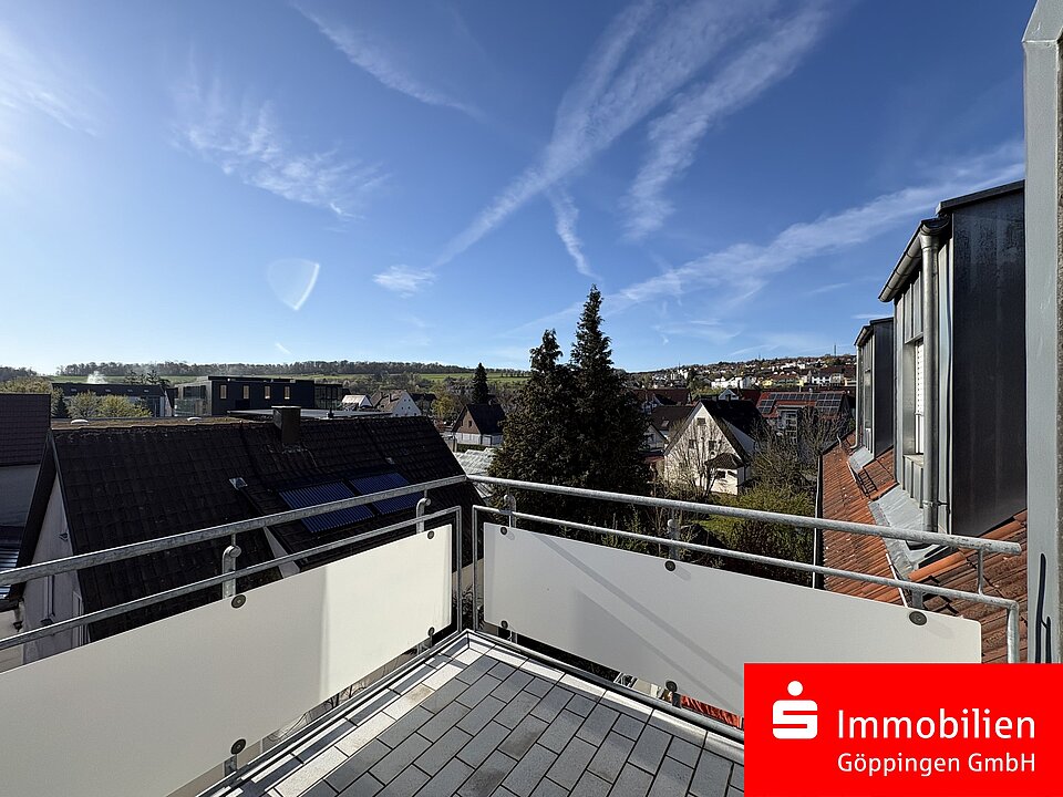 Ausblick vom Balkon
