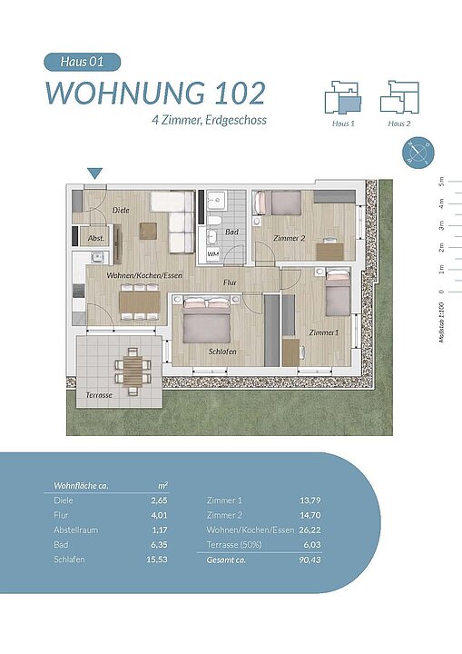 Grundriss ETW 102