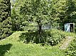 Gartenfläche hinter dem Haus