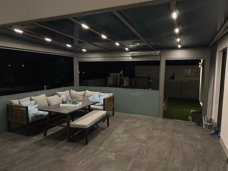 Überdache Terrasse