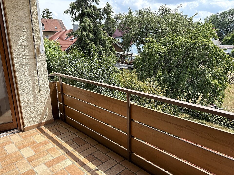Blick vom Balkon