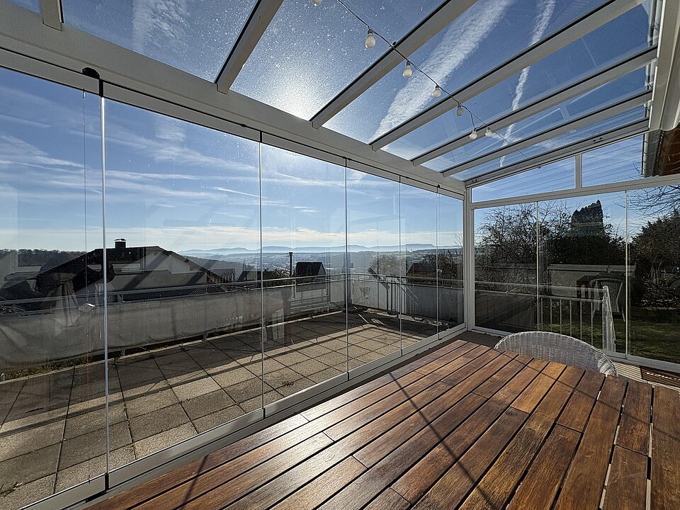 Wintergarten Ausblick