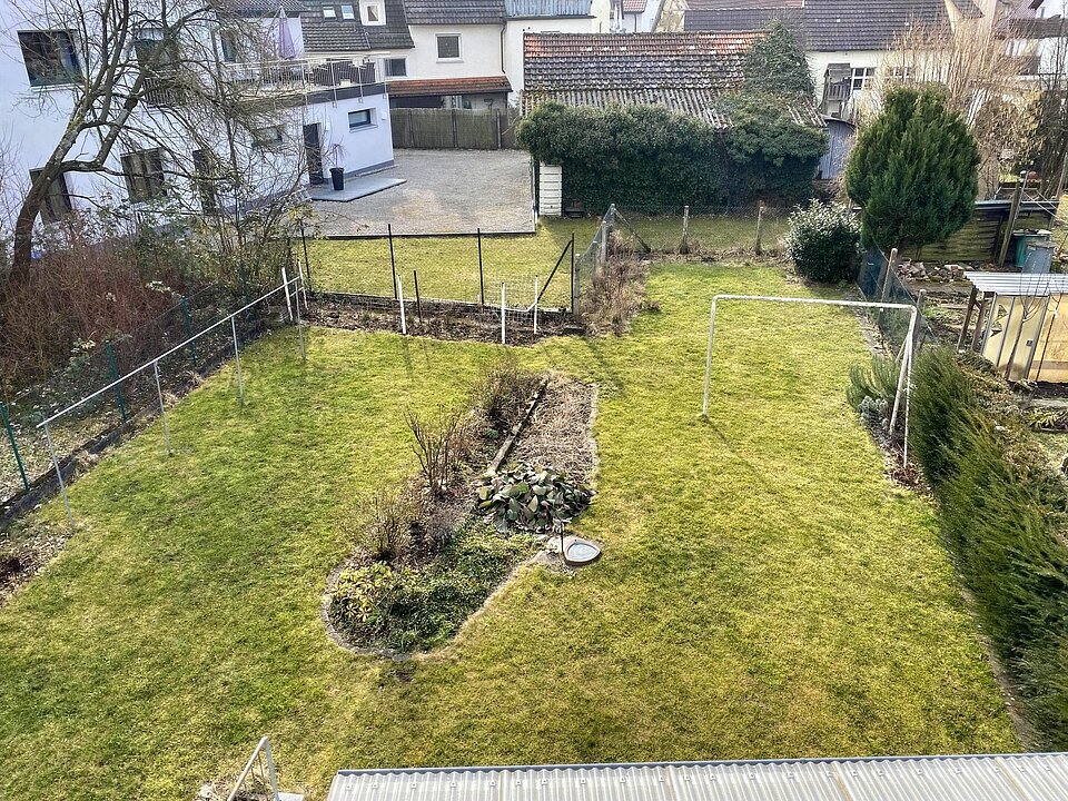 Aussicht auf den Garten