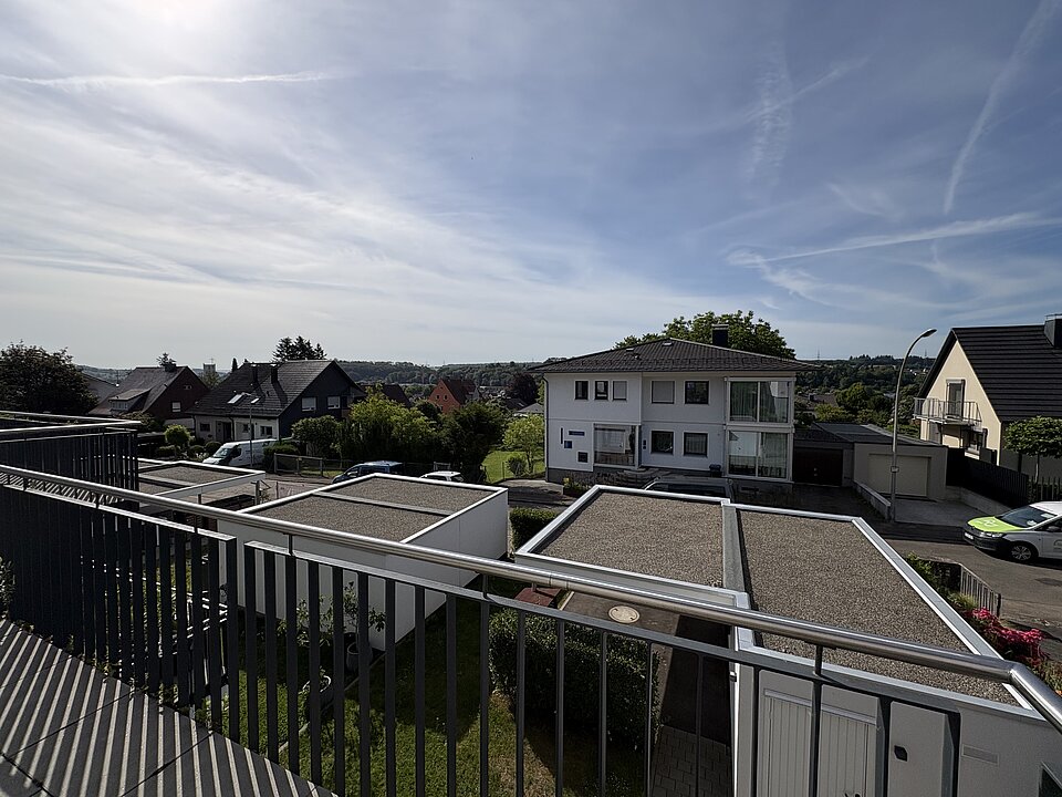 Ausblick Balkon aus den Kinderzimmern