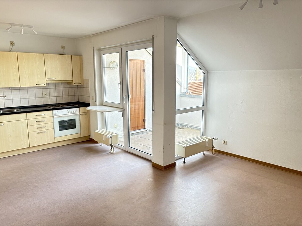 Wohnzimmer / offene Küche