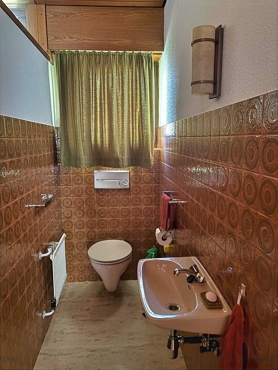 Toilette im Erdgeschoss