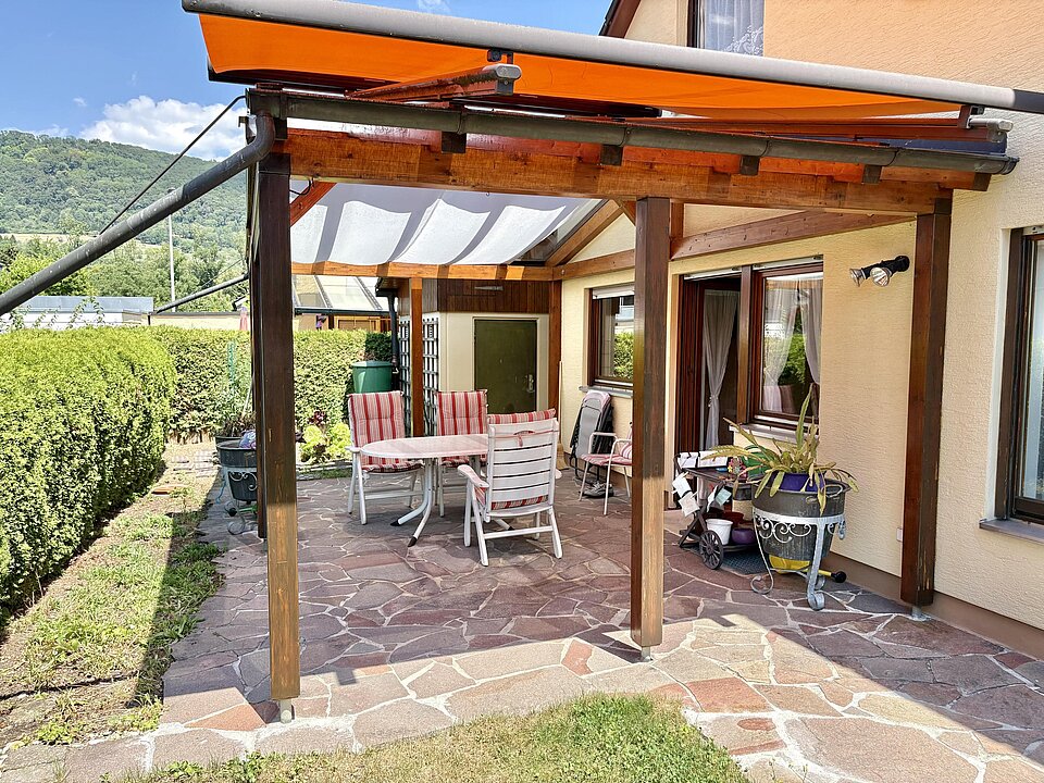 Überdachte Terrasse