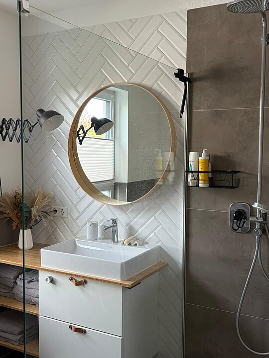 Badezimmer im Erdgeschoss